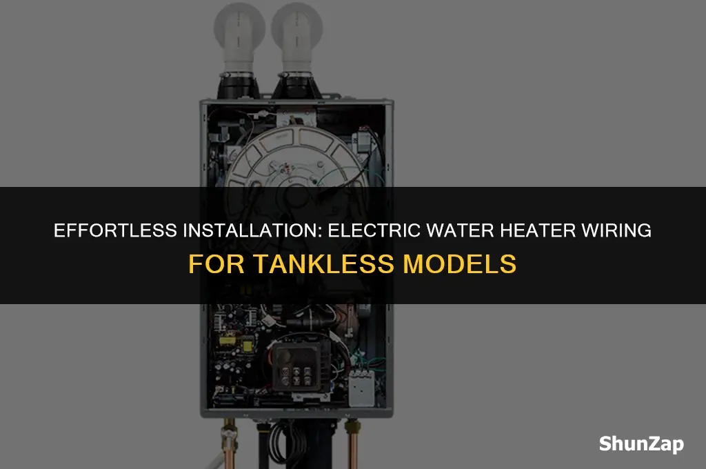 how to install electric water heater wiring tankless