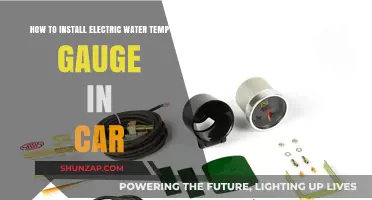Easy Guide: Installing an Electric Water Temp Gauge in Your Car