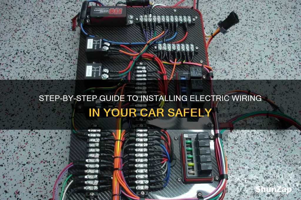 how to install electric wire in a car