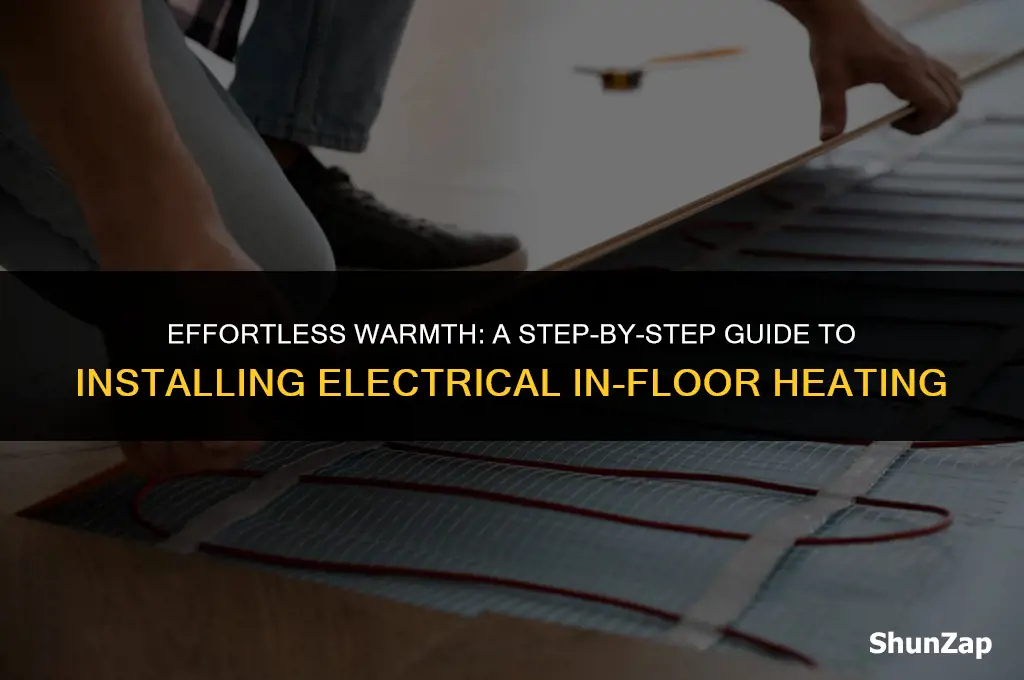 how to install electrical in floor heating