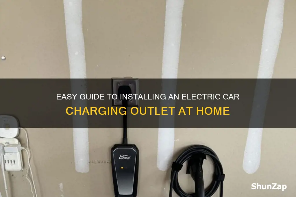 how to install electrical outlet for electric car