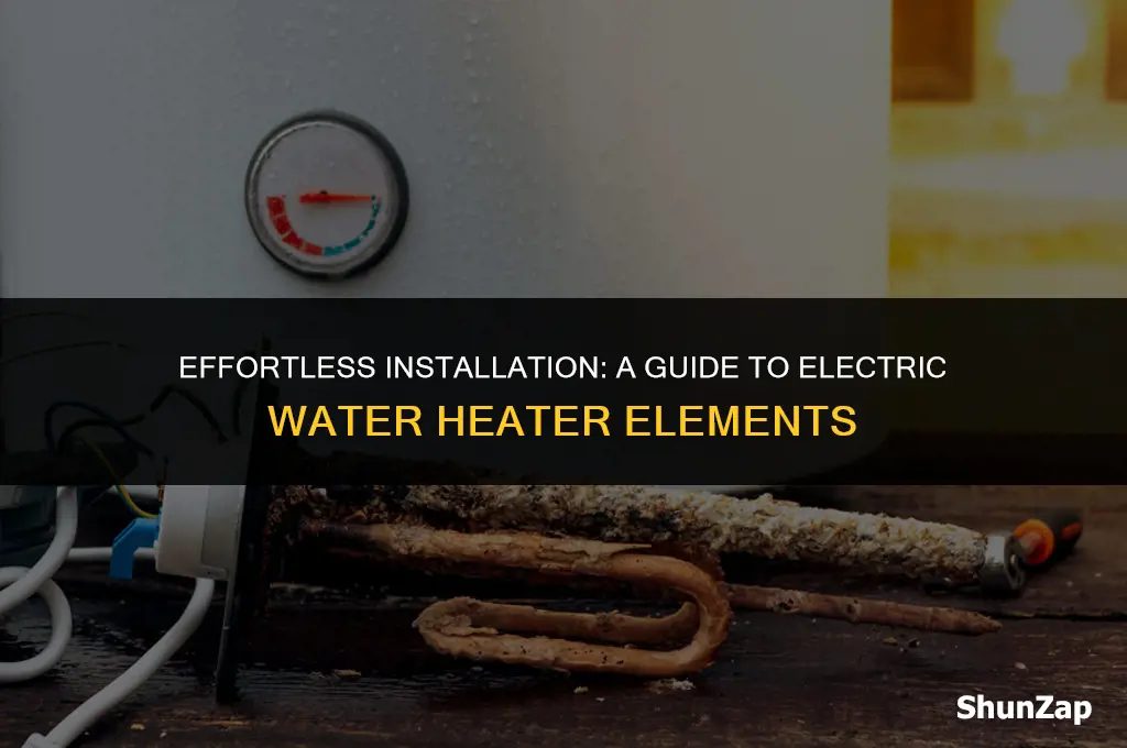 how to install elements in electric water heater