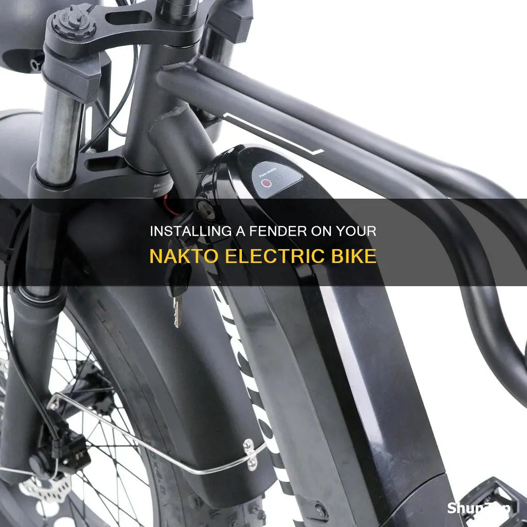 how to install fender on nakto electric bike