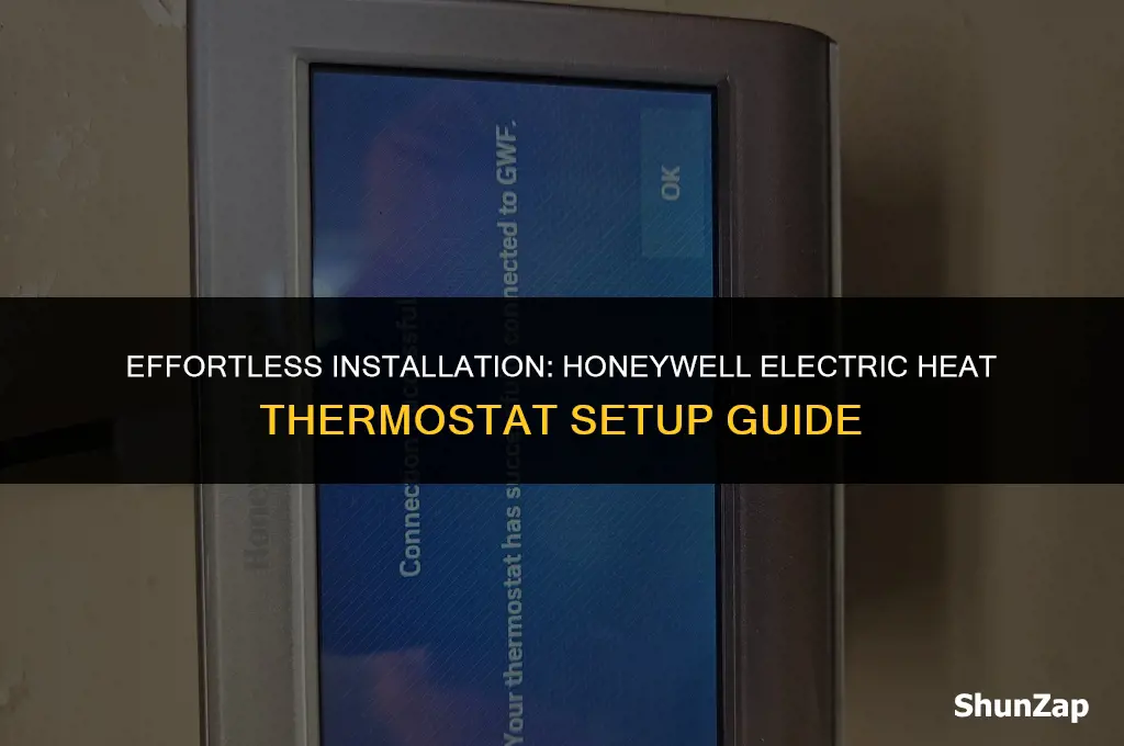 how to install honeywell electric heat thermostat