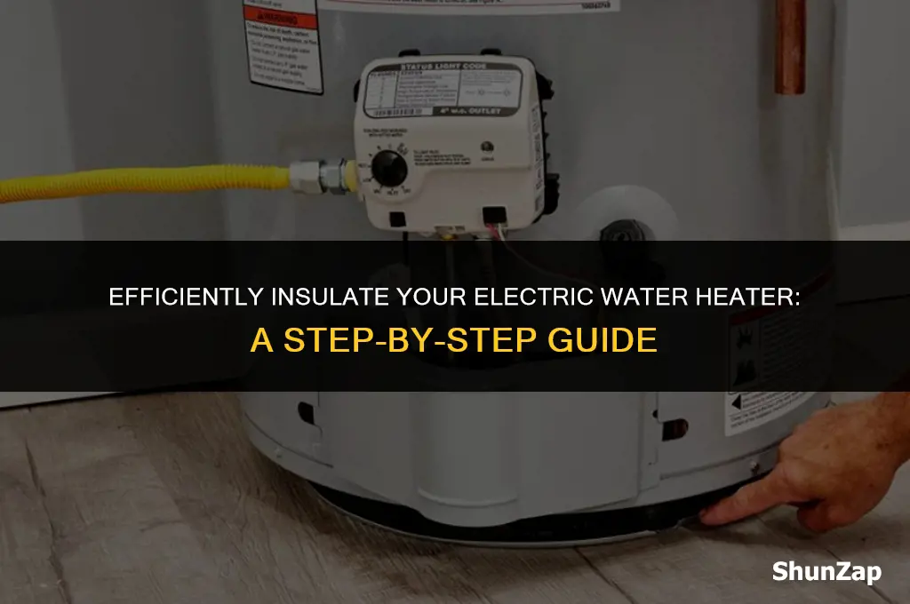 how to install insulation on an electric water heater
