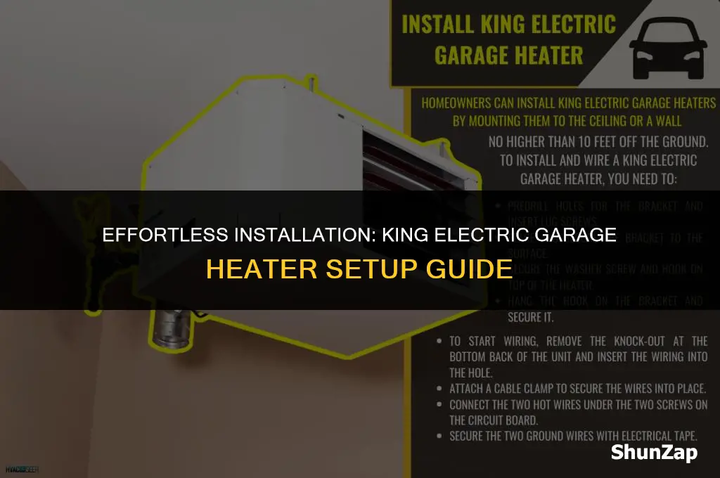 how to install king electric garage heater