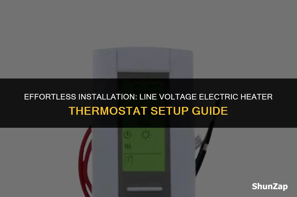 how to install line voltage electric heater thermostat