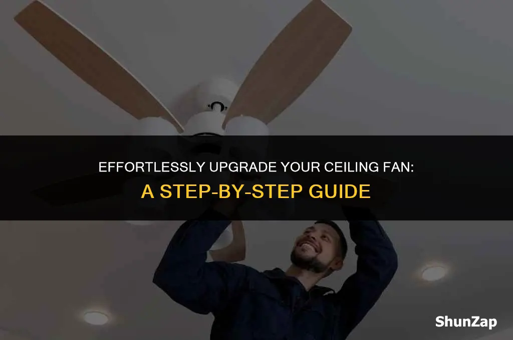 how to install new celiting fan using old electric box