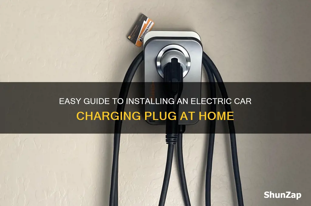 how to install plug for electric car