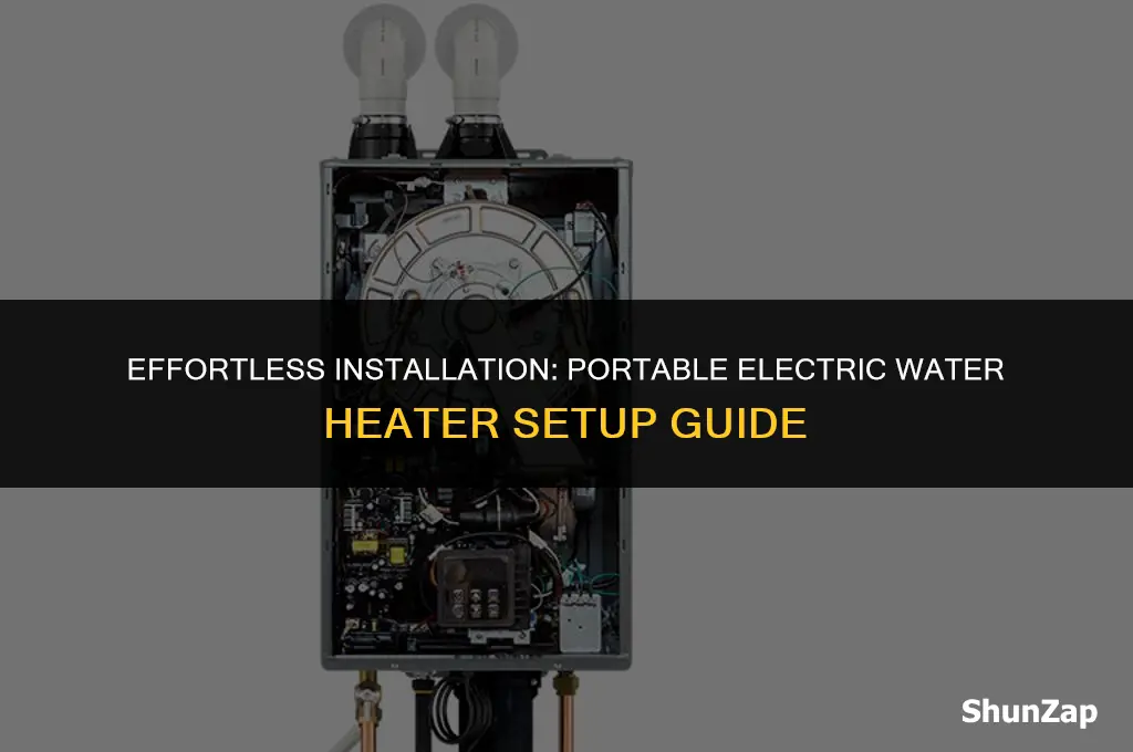how to install portable electric water heater