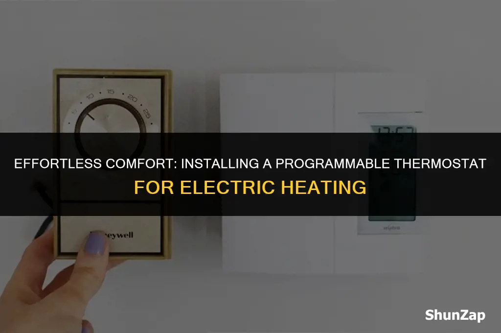 how to install programmable thermostat for electric heat