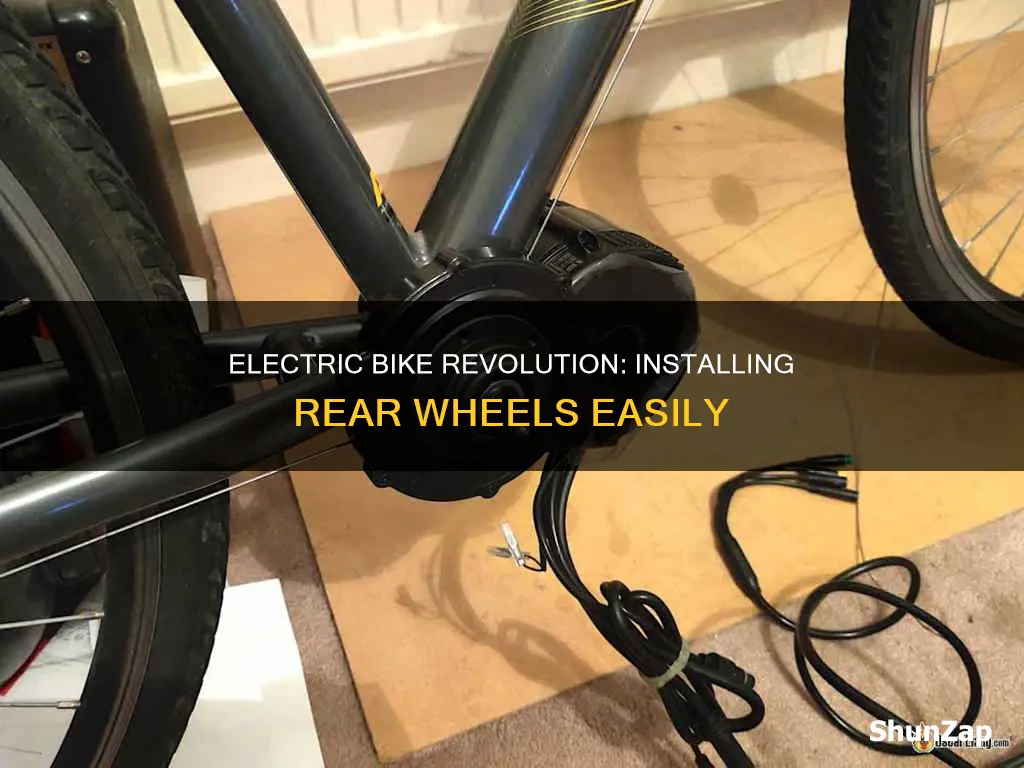 how to install rear electric bike wheel