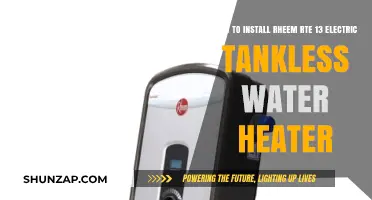 Effortless Installation: Rheem RTE-13 Electric Tankless Water Heater Guide