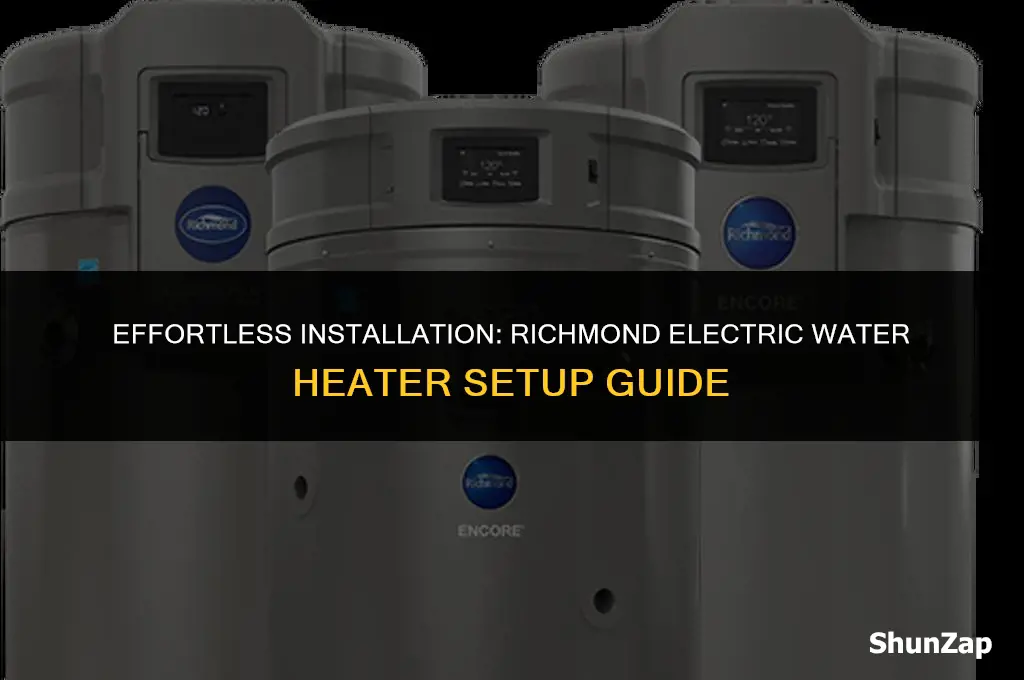 how to install richmond electric water heater