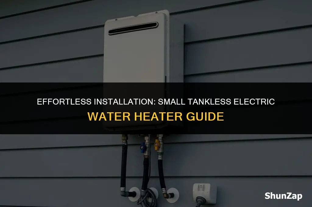 how to install small tankless water heater electric