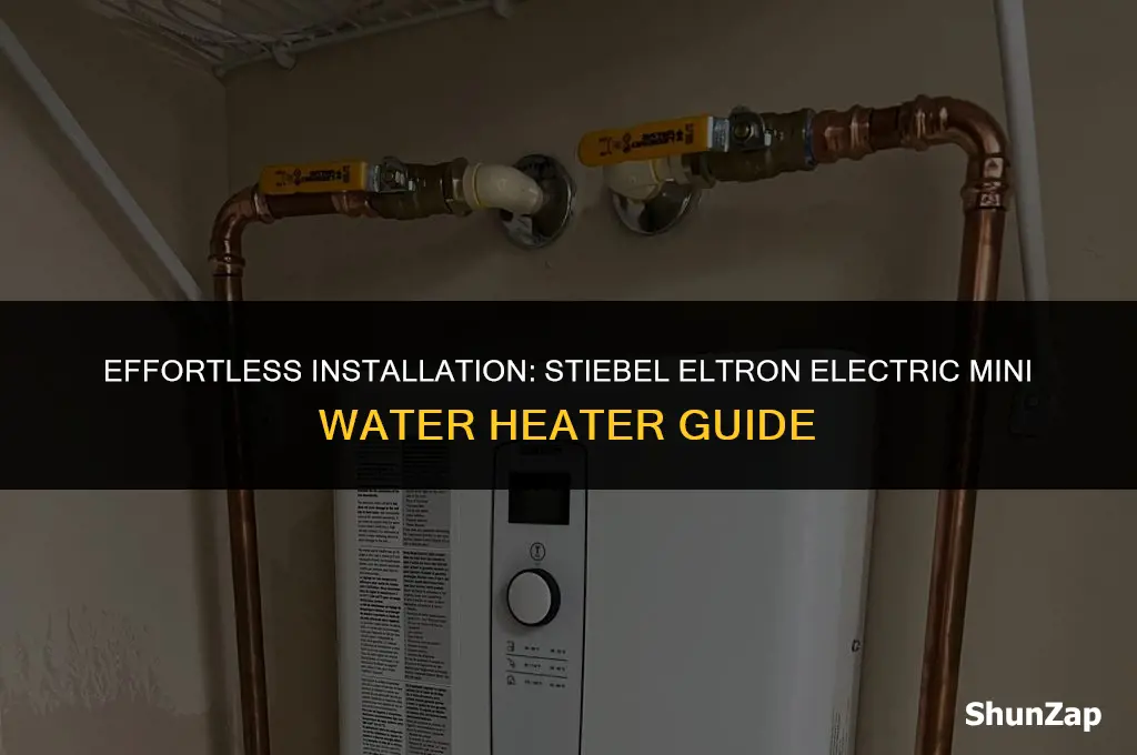 how to install stiebel eltron electric mini water heater