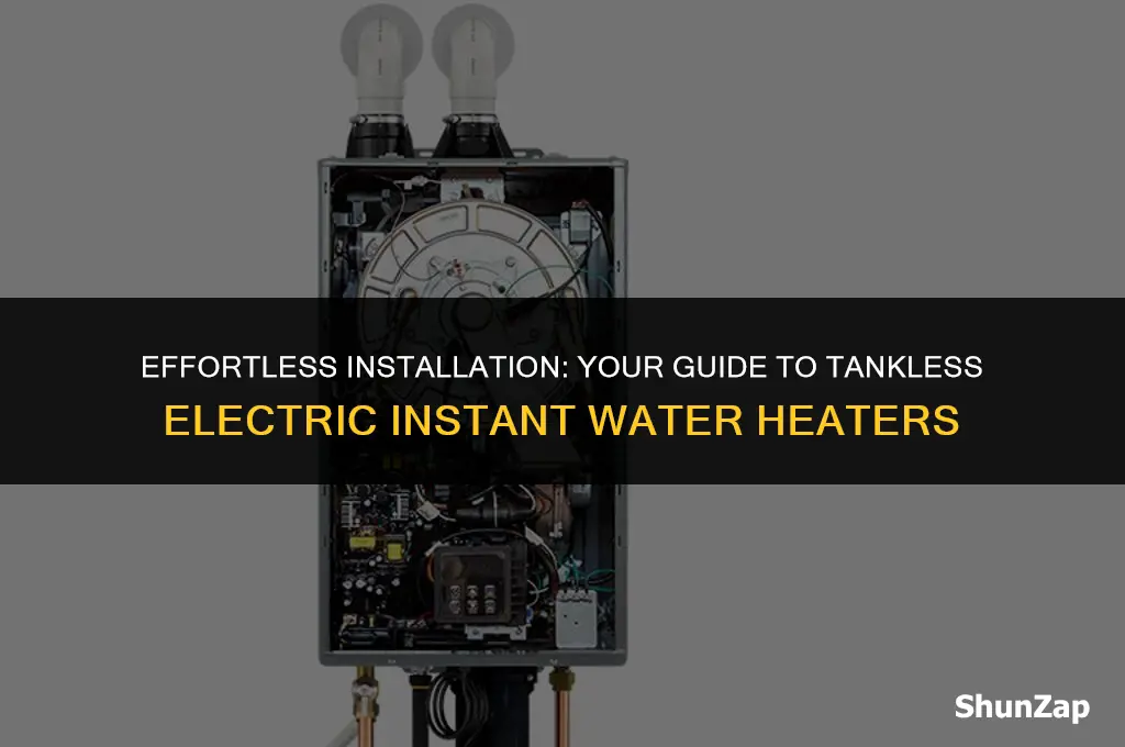 how to install tankless electric instant water heater