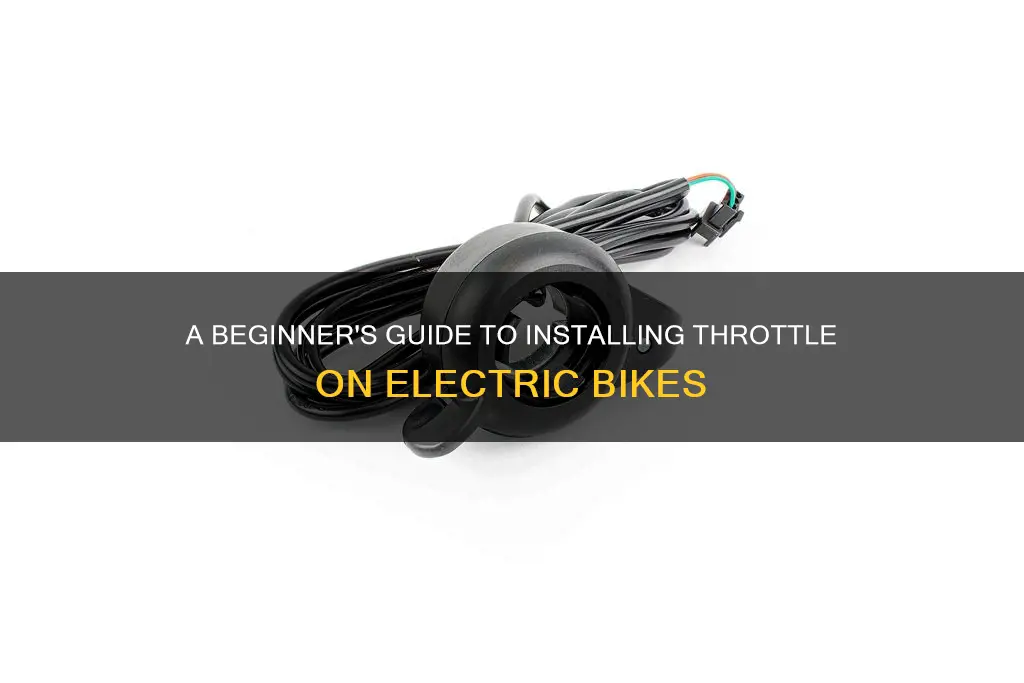 how to install throttle on electric bike