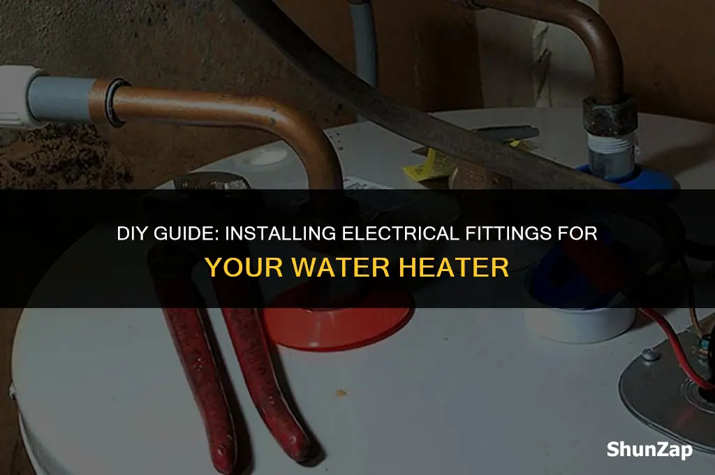 how to install water heater electrical fittings