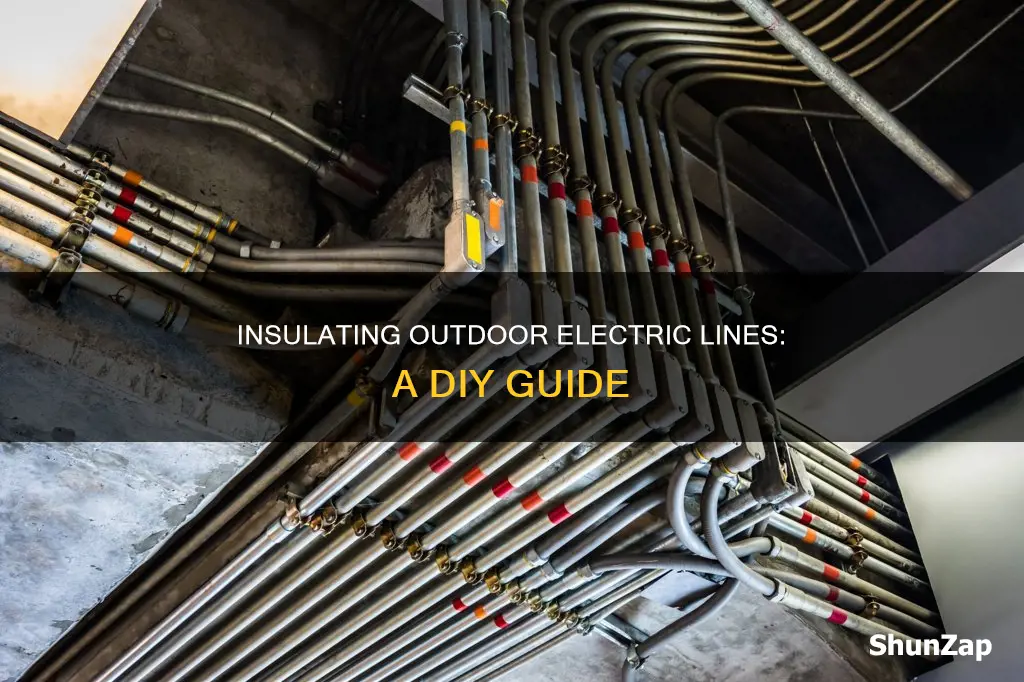 how to insulate an outdoor electric line
