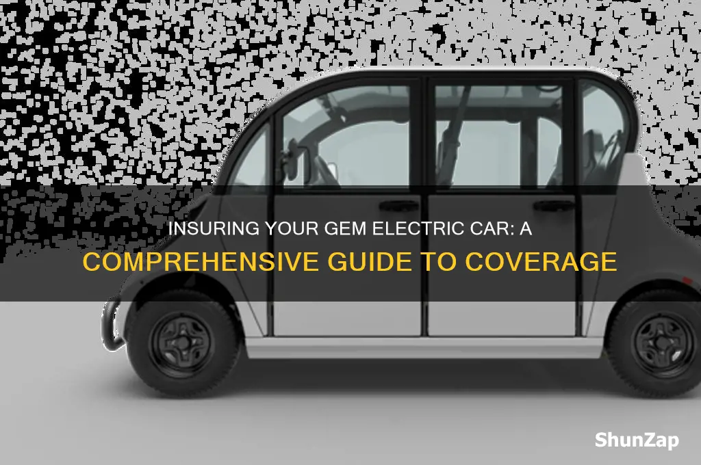 how to insure gem electric car
