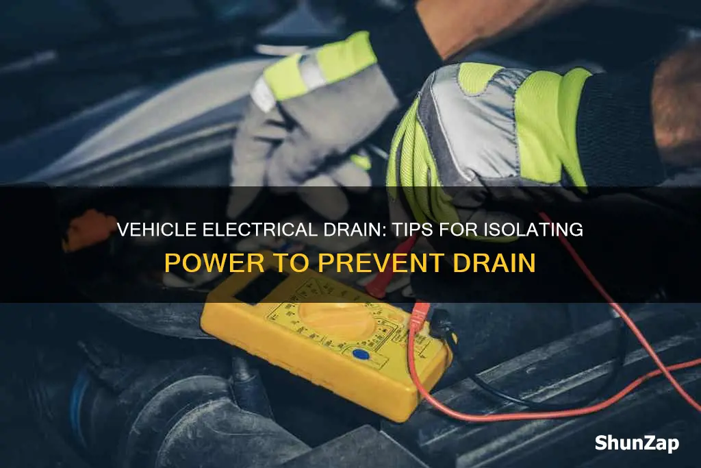 how to isolate vehicle electric drain