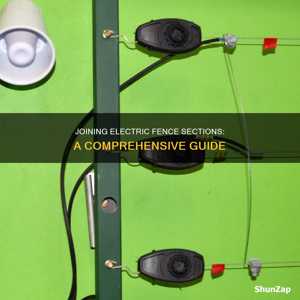 how to join sections of electric fence