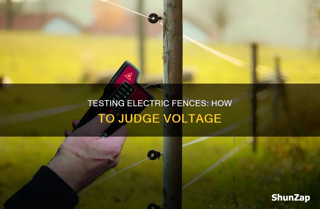 how to judge voltage on electric fence