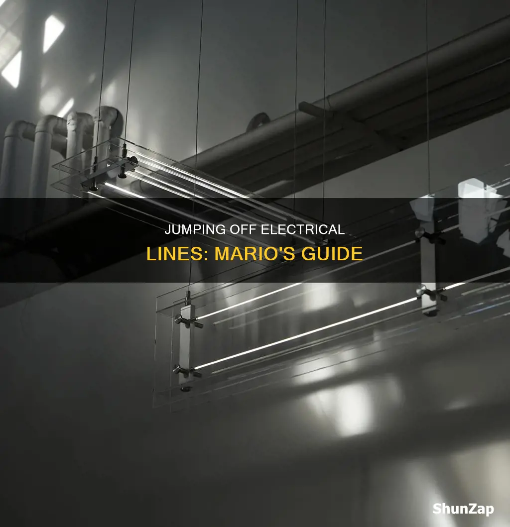 how to jump off electrical lines mario