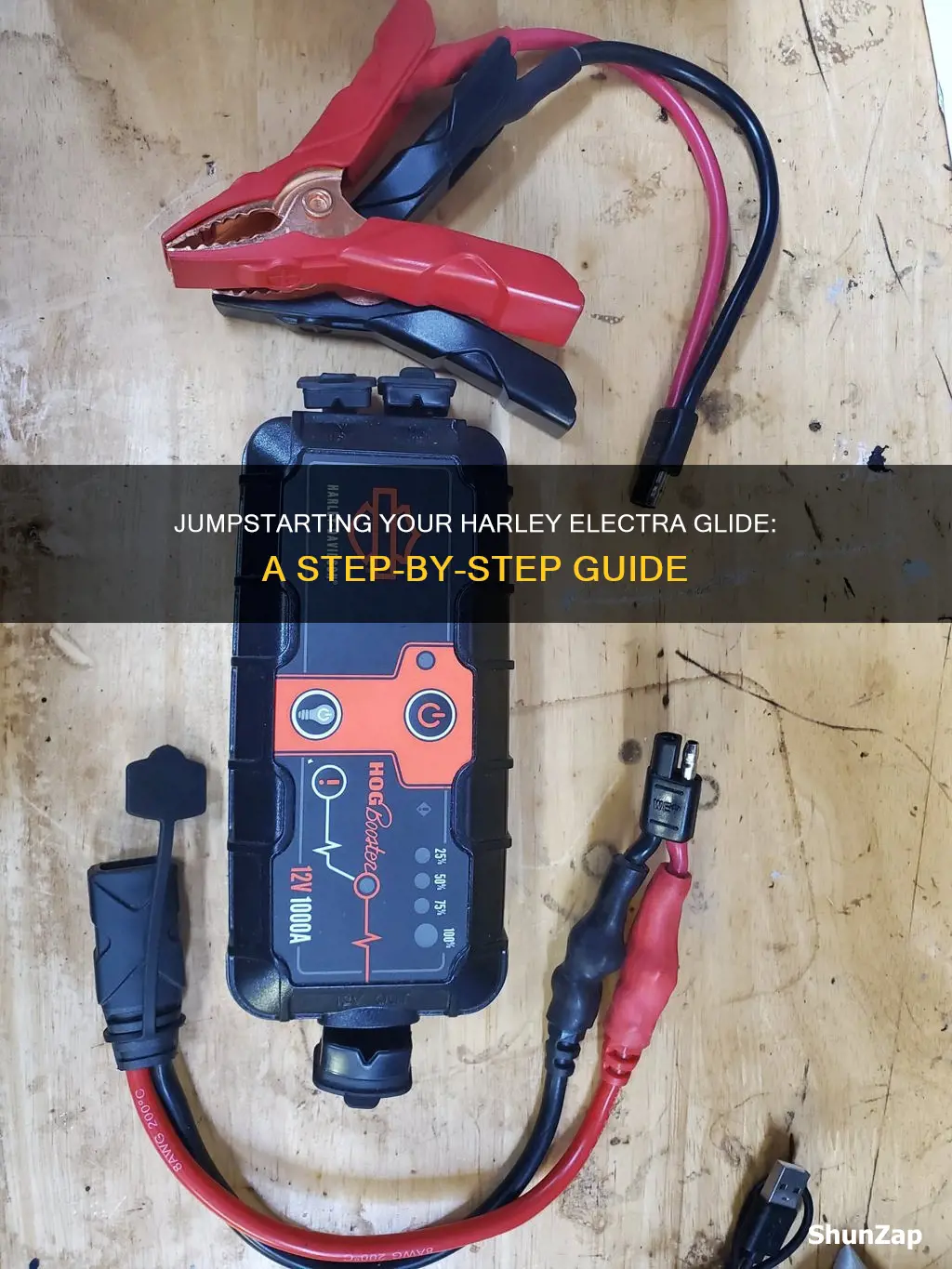 how to jumpstart a harley electra glide