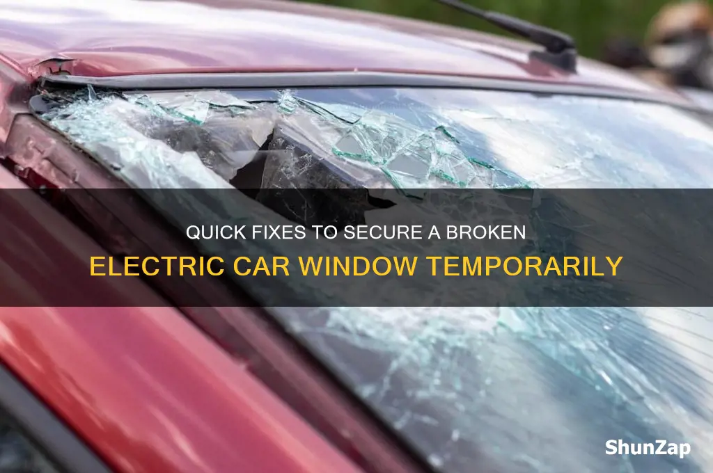 how to keep a broken electric car window up