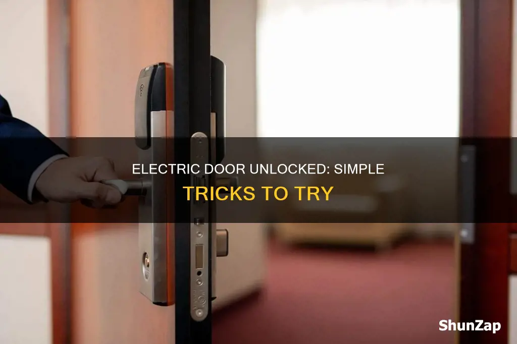how to keep a electric door unlocked