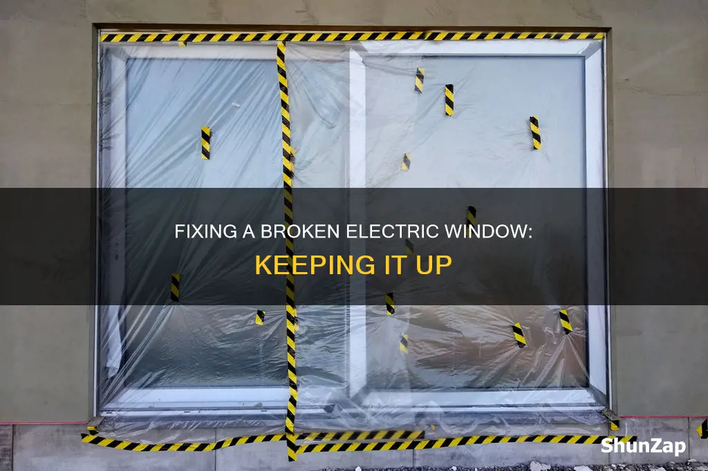 how to keep broken electric window up