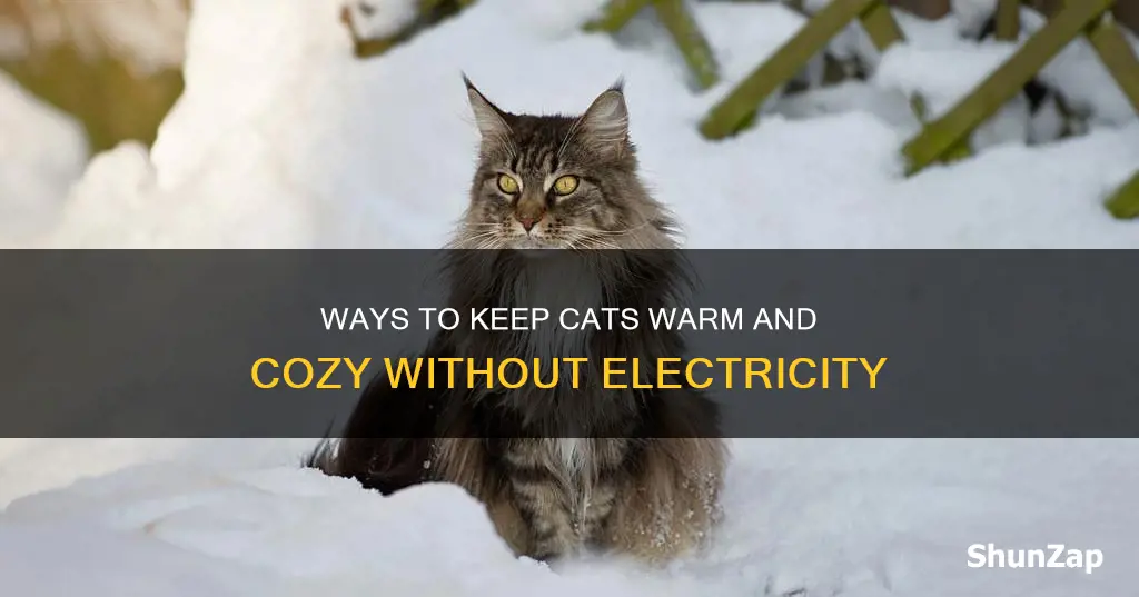 how to keep cats warm without electricity