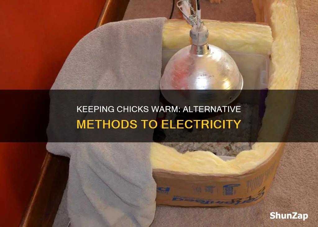 how to keep chicks warm without electricity