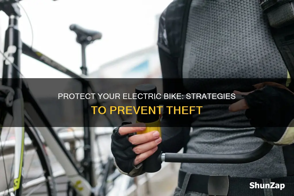 how to keep electric bike from being stolen