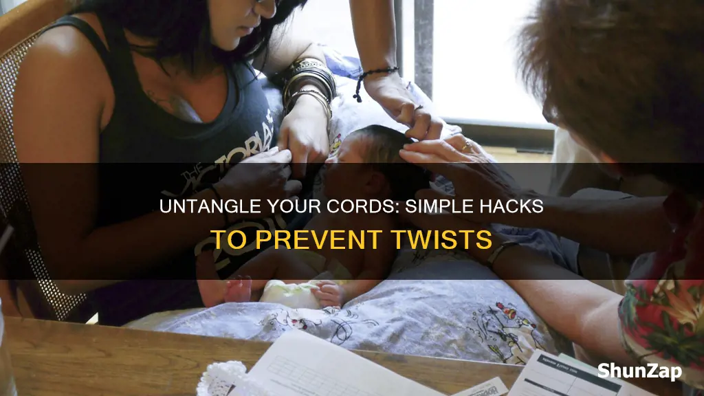 how to keep electric cords from twisting