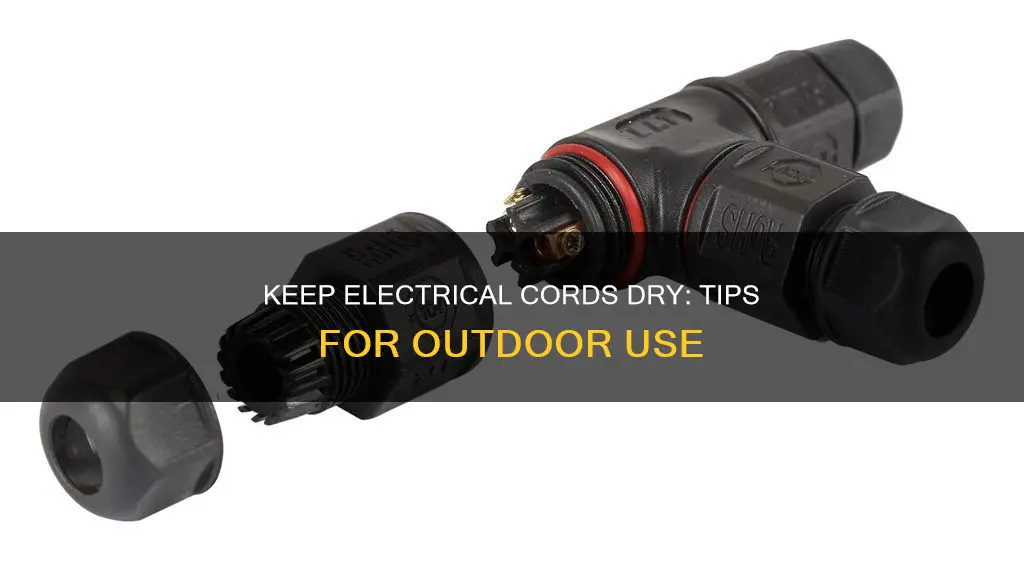 how to keep electrical cords dry outside