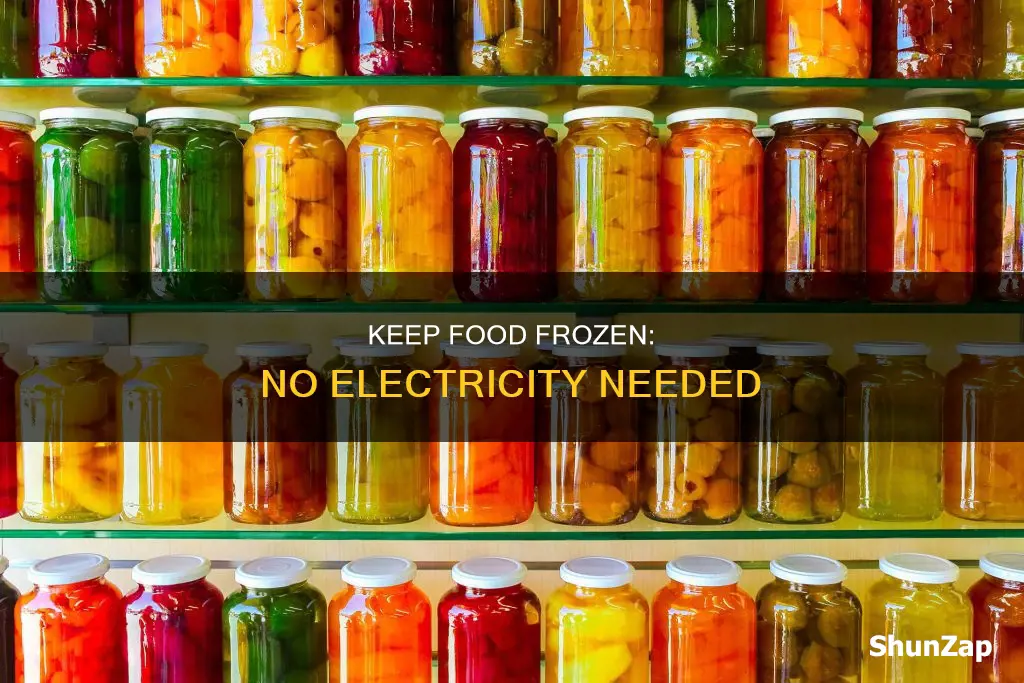 how to keep food frozen without electricity