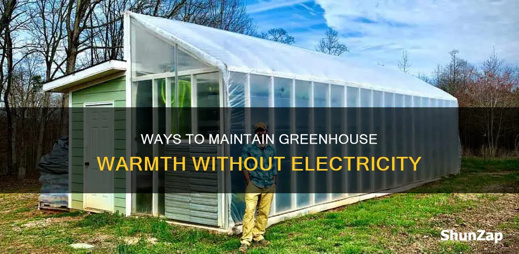 how to keep greenhouse warm without electricity