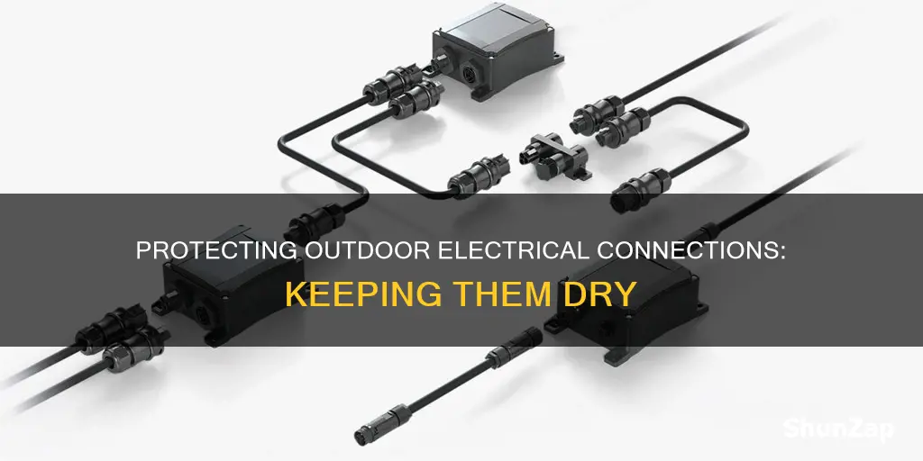 how to keep outdoor electrical connections dry
