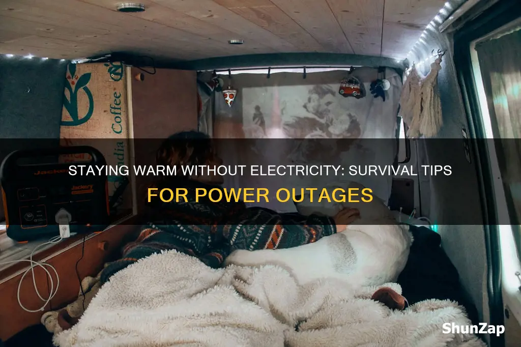 how to keep yourself warm without electricity