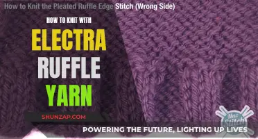Knit Like a Pro with Electra Ruffle Yarn