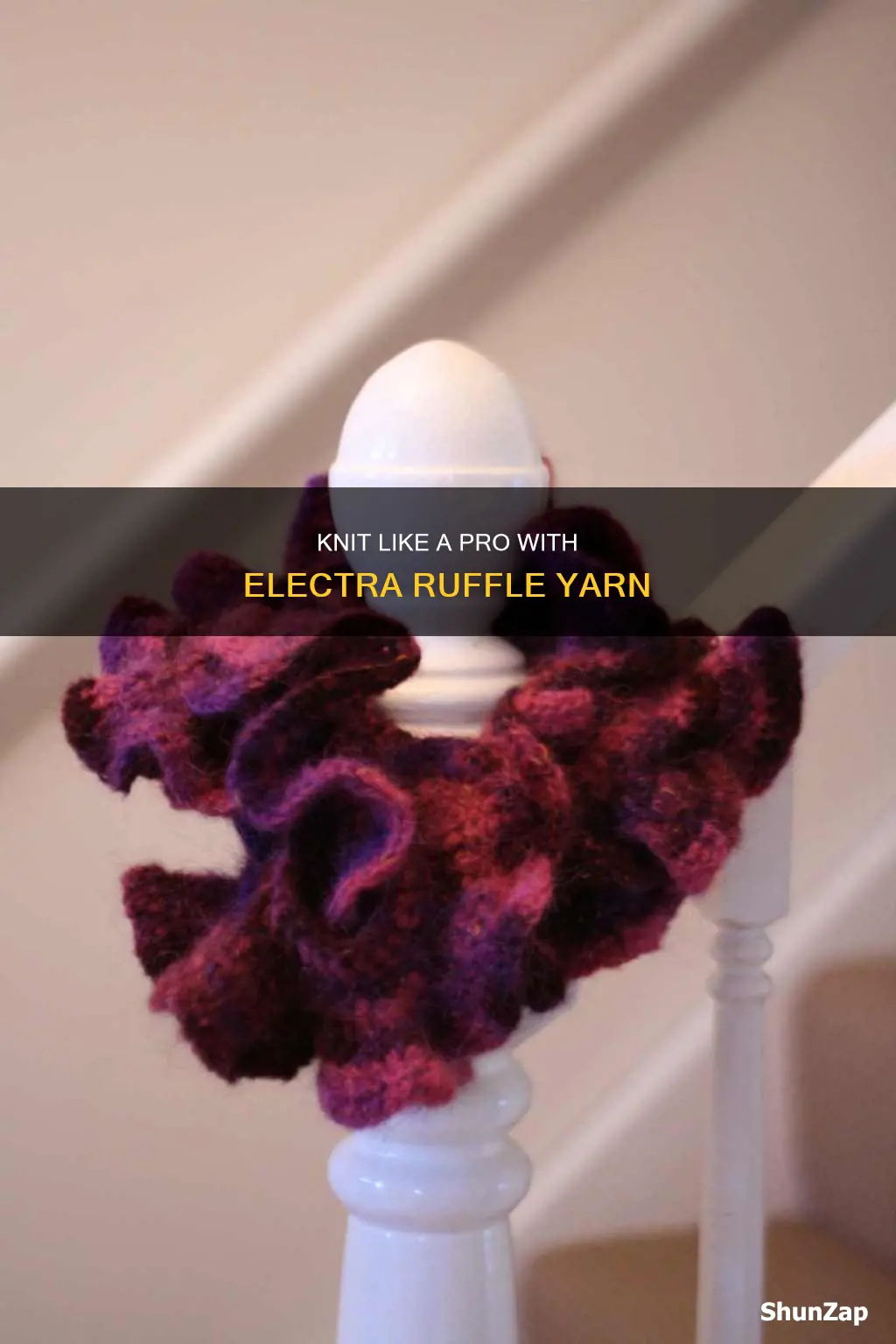 how to knit with electra ruffle yarn