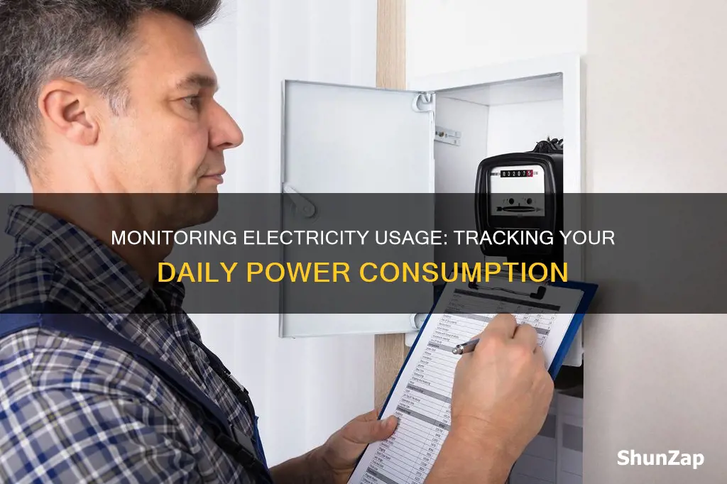 how to know my daily electricity usage