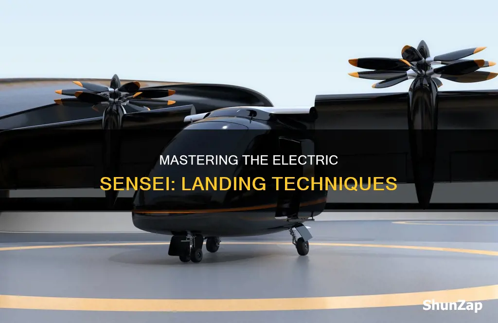 how to land the electric sensei airplane