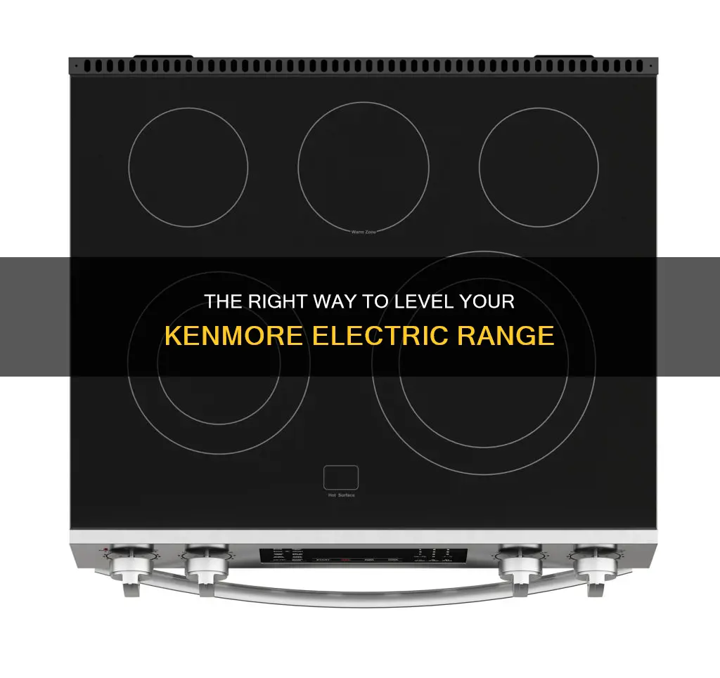 how to level a kenmore electric range