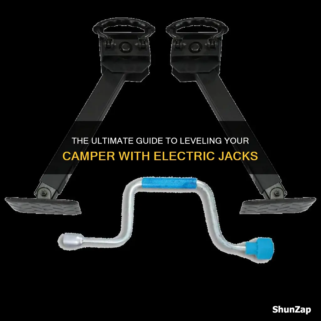 how to level camper with electric jacks