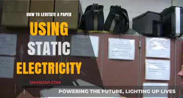 Defying Gravity: The Art of Levitating Paper with Static Electricity