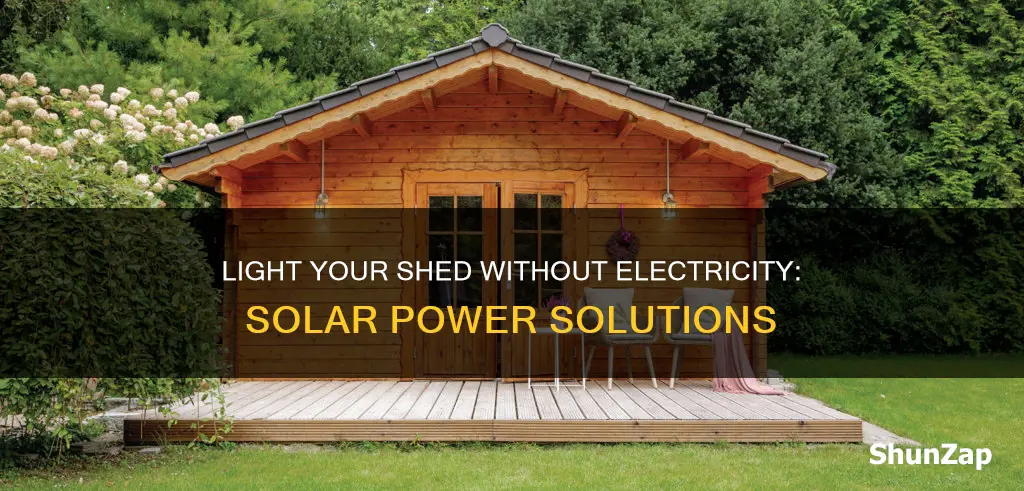 how to light a shed without electricity